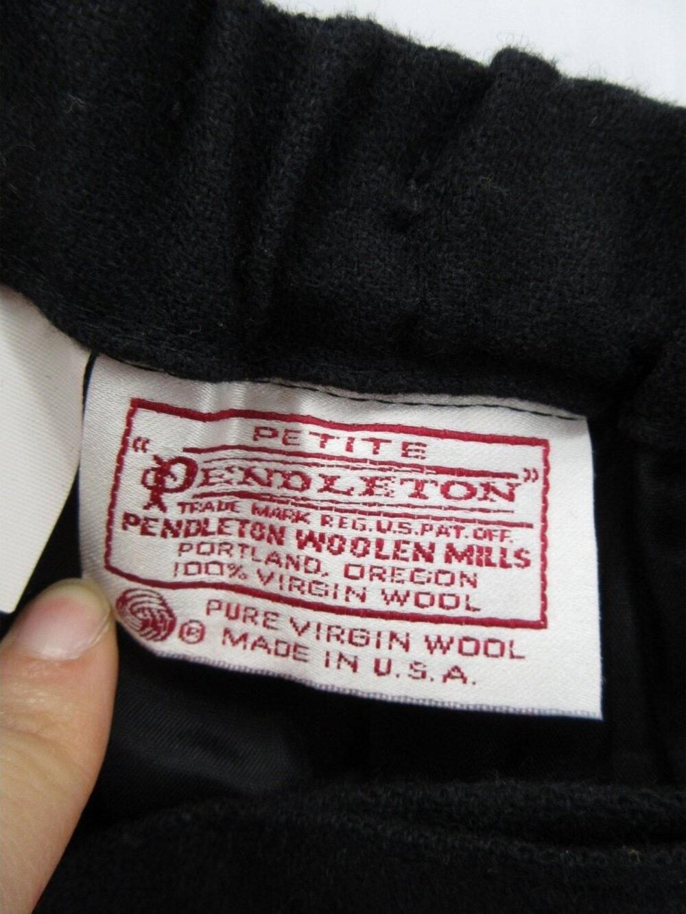 VINTAGE Pendleton Pants 6 Petites Virgin Wool Pleated Trousers USA - Picture 7 of 9